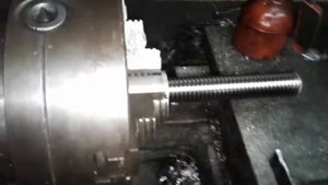 Обработка концов валов ШВП ч.1