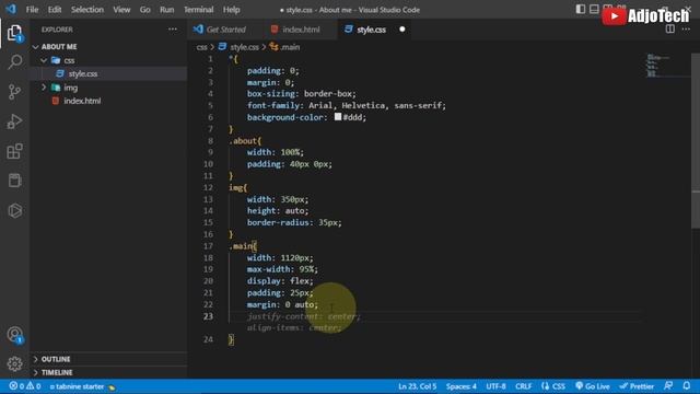 How to Create an About Us Page Using HTML and CSS | Step-by-Step Tutorial for Beginners