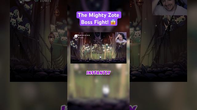 The Mighty Zote is the MOST DIFFICULT boss fight I’ve ever done 😬 #hollowknight #smallyoutuber