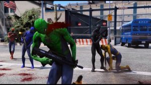 TEAM SPIDER-MAN VS GORILLA ARMY - EPIC BATTLE