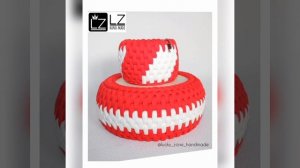 МК КОРЗИНКА УЗОР РОТАНГ! КОРЗИНА ИЗ ТРИКОТАЖНОЙ ПРЯЖИ! МАСТЕР-КЛАСС! ВЯЗАНИЕ КРЮЧКОМ! ВИДЕООБЗОР!