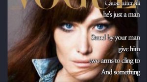 Stand by Your Man /Carla Bruni (with Lyrics)