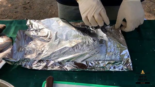 Рыба на Мангале в Соляной Подушке | Дорадо на мангале , запечённая в соле | Дорада по -Мароккански