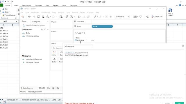 Tableau - Dateparse funtion use case || String to date conversion смотреть онлайн