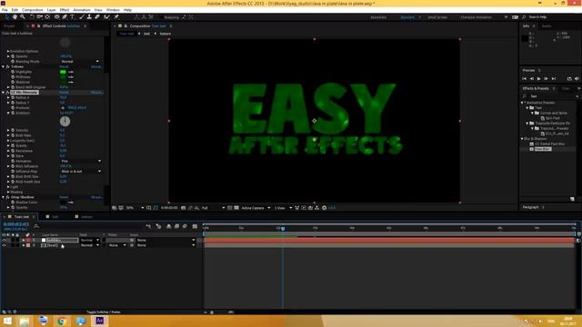 Toxic and Lava text in After Effects смотреть онлайн