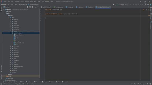 Паттерны в Java (Factory Method) смотреть онлайн