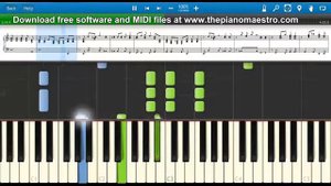 A Sky Full Of Stars  - Coldplay -- piano lesson with Synthesia