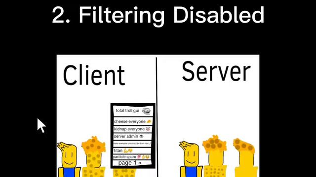 Roblox: Scripting for Beginners - Filtering Enabled and Filtering Disabled