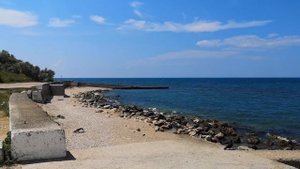 Крым 2019, Севастополь, пляж толстяк