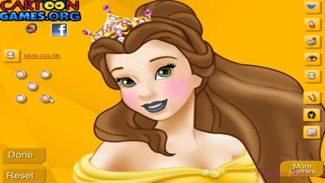 ♡ Disney Princess Belle Makeup ♡ Lovely Game for Girls смотреть онлайн