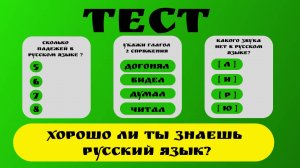 Тест по русскому языку