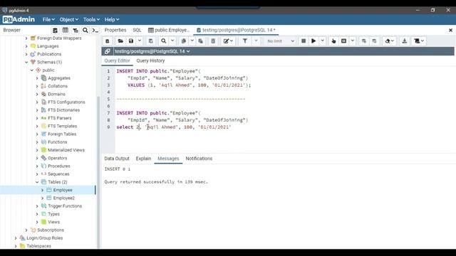 04 How to insert data in PostgreSQL смотреть онлайн