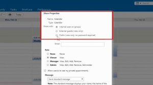 How to Share Calendar in Zimbra