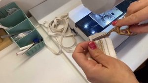 Как обработать манжет из готового подвяза киперной лентой.