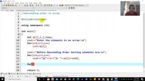 Descending Order Sorting In Array C++ #97