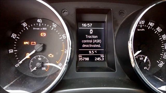 Skoda Yeti, MY2014 - full ESC system deactivation – izključitev ESP sistema смотреть онлайн