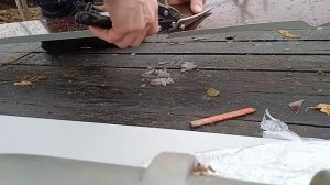 внешний угол отлива на доме