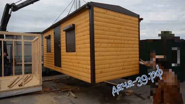 Дачная бытовка 6*2,45 (Премиум) фасад блокхаус,вагонка изнутри. смотреть онлайн
