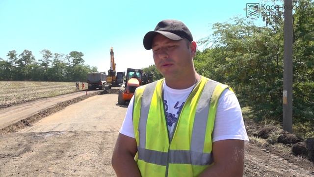 Кореновск. В районе продолжают ремонт дорог. смотреть онлайн