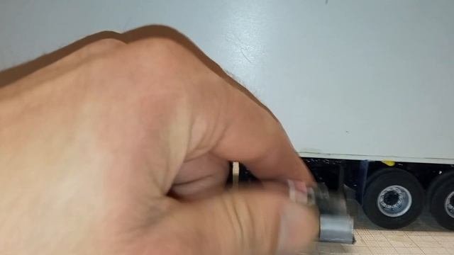 Самодельный трехосный полуприцеп, в масштабе 1:43