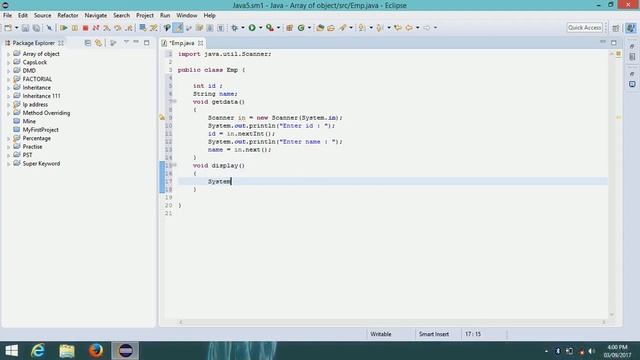 Java Tutorial - An array of objects смотреть онлайн