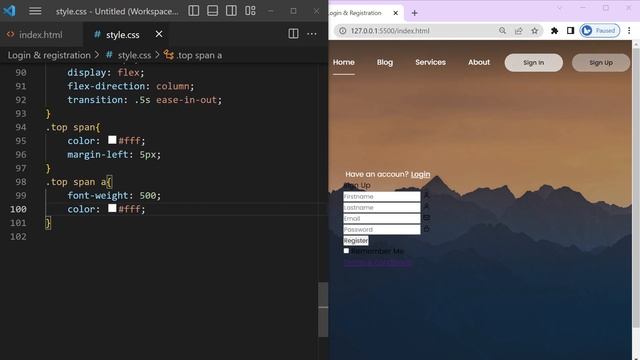 How To Make A Website With Login And Register | HTML CSS & JavaScript смотреть онлайн