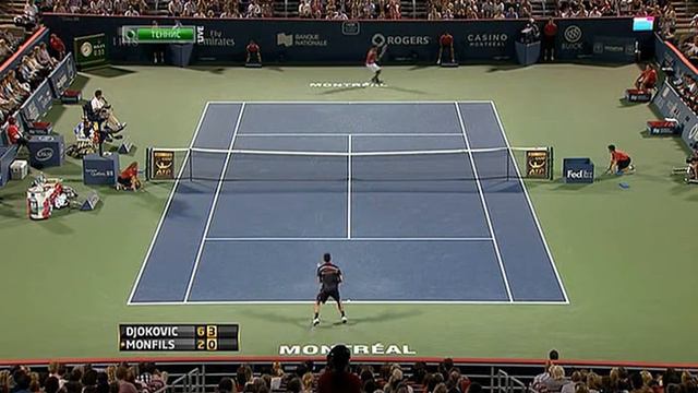 Монреаль Четвертьфинал Джокович Монфис смотреть онлайн