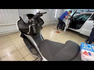 Установили охранный комплекс Starline v67 на скутер Jetmax 250