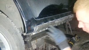 Ремонт порогов на Шевроле Лачети 1.8 3-часть