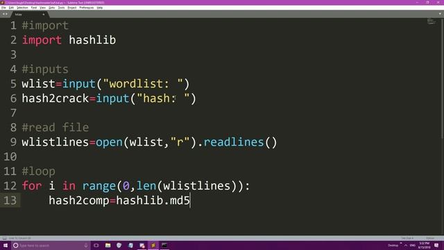 python hash cracker