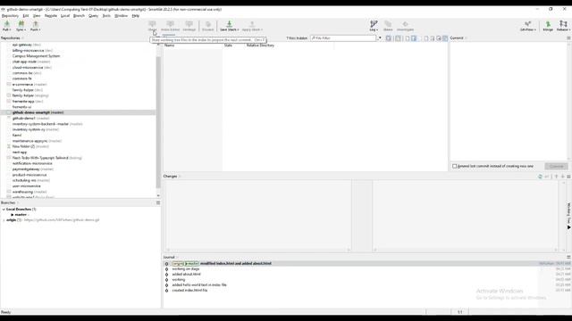 Smartgit basic operations