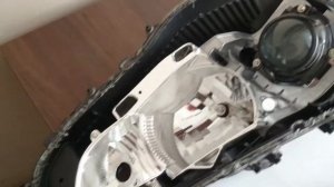 Как разобрать переднюю фару на Mitsubishi ASX перед покраской.