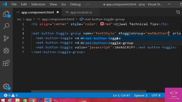 ?Angular Material Button Toggle in angular 8 [Tutorial - 3] смотреть онлайн