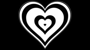 Фон сердечки ❤ - Фон из черных и белых сердец готика. Y2K PARTY |  Футаж для видео монтажа.