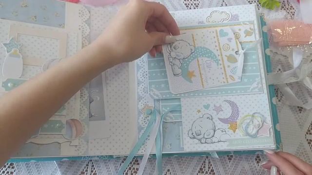 Альбом для мальчика в технике скрапбукинг. смотреть онлайн