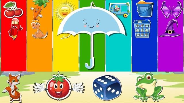 #наклейки #учимцвета  #мультикдлядетей           Учим цвета радуги в игровой форме. Клеим наклейки