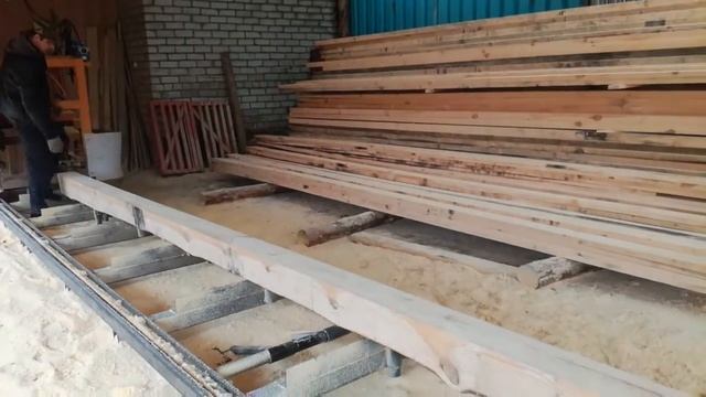 Распил полубруса смотреть онлайн