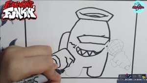 DIBUJO LOS PERSONAJES DE IMPOSTOR V5 DE FRIDAY NIGHT FUNKIN- DRAWING IMPOSTOR V5 CHARACTERS-AMONG U