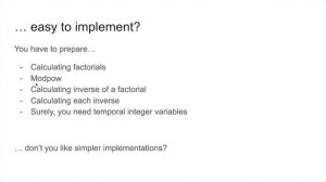 Calculating modulo inverse