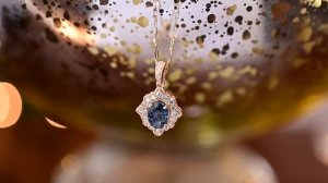 Day's Jewelers Christmas Countdown | December 10th | Montana Sapphire Necklace in 14kt Yellow Gold