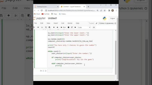Amazing Number Guessing Game using Python in Jupiter | Easy Python Project