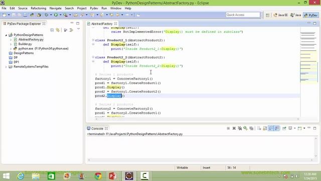 Abstract Factory Design Pattern In Python