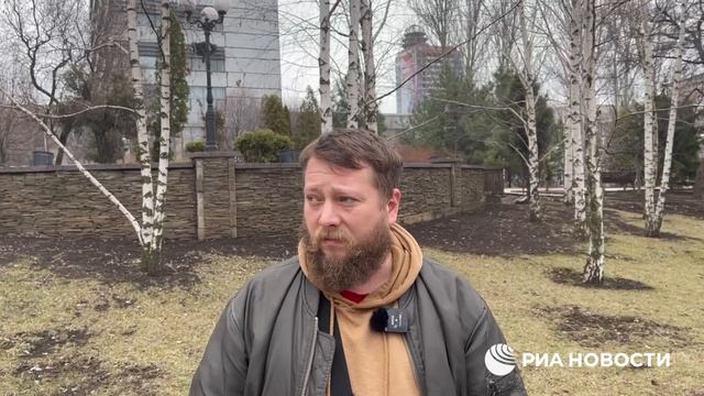 Корреспондент РИА Новости передает из Донецка