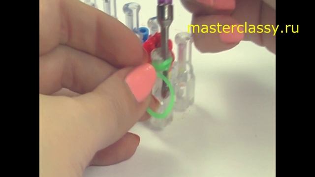 Rainbow loom. Браслет «Розочки с бусинками» смотреть онлайн