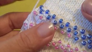 Вязание бисером  Спицы
