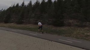 Лыжероллерная тренировка классикой. Работа над ошибками. Rollerski technical training.