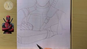 Дэдпул как нарисовать супергероя / Drawing Deadpool