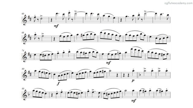 Wilhelm Popp – Spanish Dance 𝅗𝅥. = 52 (Slow) Flute & Piano midi with metronome смотреть онлайн