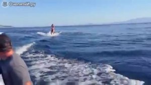 Смешные моменты катания на водных лыжах