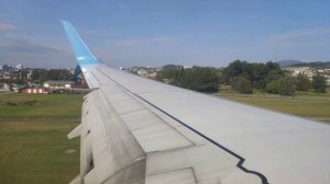 Boeing 737-800 посадка в Сочи (AER). Работа интерцепторов крыла.